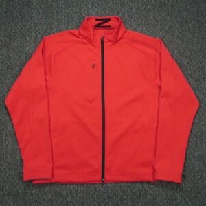 Zero Restriction Jacket Mens Large Red Z500 Tour Series Golf Full Zip Pockets